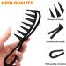 Sularpek Wide Tooth Shark Comb for Curly, Wet, and Long Hair - Salon Quality Barber Comb for Detangling - Large Teeth Hairstyling Tool in Black - Buy Online on GoSupps.com