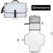Menions Portable Nappy Changing Mat with Wipe-Pocket, Head Cushion, Waterproof Pad - Grey/Star Print | Travel Baby Change Bag for On-The-Go Parents - Buy Online on GoSupps.com