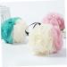 Housoutil Duplicolor 2pcs Large Bath Ball - Soft Mesh Shower Sponge Pouf for Women | Perfect for Relaxing Bath Experience - Buy Online on GoSupps.com