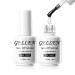 GELLEN Gel Base and Top Coat No Wipe Base and Top Coat Gel Nail Polish Soak off U V Light Cured Clear Glossy and Long Lasting Gel Top and Base Coat Gel Polish for Salon at Home