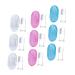 Homsfou 9st finger toothbrush children's toothbrush hand cleaning brush toothbrush finger toothbrush for toddlers baby massage device manual fingers newborn pebbles
