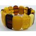 Natural Baltic Amber Stretch Bracelet - Handmade Multicolor Amber Jewelry from Certified Amber Beads - Buy Online on GoSupps.com