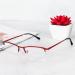 KoKoBin Metal Half Frame Reading Glasses with Blue Light Filter for Men & Women - Red 2.5 Diopters Spring Hinge - Buy Online on GoSupps.com