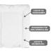 Babynness Waterproof Changing Pad | High-Quality Easy-to-Clean Diaper Changing Mat | Monochrome White 50x70 cm | Expand Your Changing Area - Buy Online on GoSupps.com