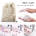 15 PCS Natural Sisal Soap Exfoliating Bags with Drawstring | Shower Double Layer Bubble Foam | 3.5x5.5 Inch (Pack of 15) - Buy Online on GoSupps.com