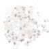 CORHAD 100 Pcs Pigeon Anklet Pigeons Identification Ring Duck Leg Number Plastic White Products 1.3X1.3CM White