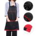 FILFEEL Salon Stylist Apron - Fashionable Black Hairdressing Cape for Adults | Ideal for Hair Cutting & Barber Use | International Shipping Available - Buy Online on GoSupps.com