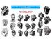 Universal Magnetic 7 Blades Head Shaver Replacement Heads | Compatible with Freedom Eagle & Mainstream Brands - High-Quality Silver Blades for a Perfect Shave - Buy Online on GoSupps.com