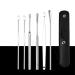 Pleteffect Ear Cleaner 6 Pcs EarWax Cleaner Tool Set Professional Ear Cleaning Master Earwax Cleaner Tool Set Spring Earwax Tool Set(Black)