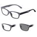 Infactory suns reading glasses 1 5: Self-tinting reading glasses with UV protection 400 1.5 diopters (reading glasses tinted glasses tinted reading aid tinted glasses)