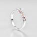 Empsoul 925 Sterling Silver White Topaz Rose Gold Halo Ring - Size 6 - Buy Online on GoSupps.com