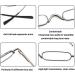 BILIZA Mini Slim Reading Glasses 2.75X - Blue Light Blocking Metal Frame Eyeglasses for Men & Women with Clip International Shipping Available - Buy Online on GoSupps.com