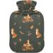 Naanle Autumn Fox Hot Water Bottle | 1L Transparent Warm Water Bottle for Pain Relief & Cold Therapy | Perfect Bed Hand & Feet Warmer - Buy Online on GoSupps.com
