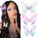 Fashband Butterfly Hair Clips Moving Fairy Wings Headband Colorful Pink Flutter Clip Cute Hair Accessories for Girls and Women