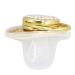 Golden Letter Rhinestone Baby Pacifier with Chain Clip | Safe Silicone for Home & Travel - Buy Online on GoSupps.com