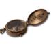 Personalized Brass Compass - Engraved Vintage Optics | Unique Gift with Leather Bag & Wooden Box - Buy Online on GoSupps.com