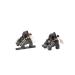 Juin Tech F1 Cable Actuated Hydraulic Bicycle Bike Disc Brake Caliper Set Extra Lightweight Hybrid Brake Set for Flat-Mount Road/Cyclocross/Gravel/E-Bike/Folding Bike use w/160mm 6" rotors Black