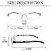 Hubeye 4 Pack Anti-Blue Light Reading Glasses | Lightweight +1.75 Dioptrie | Stylish Holster Included - Buy Online on GoSupps.com