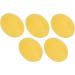 Verdant Touch Grip Ball Set - 5 Silicone Hand Grips for Wrist Exercise & Strength Training - Yellow Oval Egg Shape Massage Strengthener - Buy Online on GoSupps.com