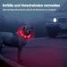 Buy Nepfaivy LED Dog Collar - USB Rechargeable Waterproof Adjustable Length 3 Lighting Modes for Safety - Red Silicone - Buy Online on GoSupps.com