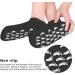 ZEPOHCK Gel Moisturizing Socks Spa Gel Soften Socks for Dry Cracked Feet Skins Gel Lining Infused with Essential Oils and Vitamins (2 Pair) (Black) - Buy Online on GoSupps.com