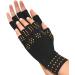 Buy North American Health + Wellness Magnetic Arthritis Therapy Fingerless Compression Gloves - Black Large | Worldwide Shipping Available - Buy Online on GoSupps.com