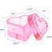 Harilla Nail Art Dish with Lid Nail Art Glass Cup Easy Clean for Woman Holder Equipment Small Jewelry Storage Box pink - Buy Online on GoSupps.com