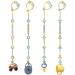 Baby toys pacifier chain silicone cup catcher 4 pieces of seat belts for toys drinking cup holder straps for strollers Hochstuhl Autositz BPA-free pram chain toy accessories color 1