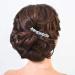 Jeairts Crystal Bride Wedding Hair Comb Silver Rhinestone Bridal Hair Pieces Side Combs Decorative Hair Accessories for Women and Girls