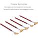 Brush Waterproof Handle Fan Shaped Applicator Auburn 5PCS for Wonderful Gift - Buy Online on GoSupps.com