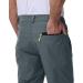 Yaobaole Men's 3/4 Hiking Pants - Short Cargo Outdoor Shorts with 4 Zip Pockets - Universal Fit - Dark Gray - Buy Online on GoSupps.com