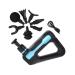 Beavorty neck massage device 1 set triangular fascia device for body relaxation percussion muscle device Hand massage device.