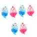 Healeved 6 Pcs Bath Ball Body Wash for Bathing Bath Brush Cartoon Mesh Pouf Shower Pouf Cartoon Bath Loofah Bath Pouf Bath Supply Bath Wash Ball Sponge Skin Cleaning Scrubbers Pe