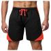 Ronony shorts men short trousers quickly drying breathable sports pants pockets men running fitness gym sport shorts with cording train training shorts l a#orange