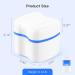 Denture Case Orthodontic Retainer Holder with Strainer & Lid (Blue) - Soaking Cup for Night Guard & Mouth Guard Cleaning - Buy Online on GoSupps.com