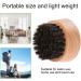 Boar Bristles Beard BrushSmall and Round Wood Beard Brush -Light Weight Black Walnut Wood Beard Brush for Men(1#) - Buy Online on GoSupps.com
