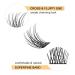 QUEWEL D Curl Individual Eyelash Clusters - 8-16mm Natural DIY Eyelash Extensions for Makeup | 1 Pack - Buy Online on GoSupps.com