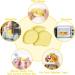 Vicloon Baby Suction Plate - Non Slip Silicone Plate for Toddlers | Includes Spoon and Fork | Yellow | Ideal for Self Feeding and Weaning - Buy Online on GoSupps.com