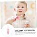 Healvian 4-Piece Toddler Toothbrush Toy Set | Food-Grade Silicone Train Suits | Portable Pink Children's Cleaning Brushes - Buy Online on GoSupps.com
