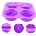 MAGICLULU 1pc Handmade Soap Mold Flower Fondant Cake Molds DIY Muffin Tool Silicone Biscuits Rose Candy Cookie Cake Flower Casting Molds Resin Mold Silica Gel Flower Model Purple Round 3X16.6X16.6CM - Buy Online on GoSupps.com
