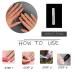 Buy MISUD Short Round Press On Nails - Colorful French Tip Acrylics | 24 Pcs Glossy Summer Artificial Nails - International Shipping Available - Buy Online on GoSupps.com
