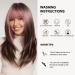 Shop Oefei Pink Brown Ombre Wig | Long Straight Layered Synthetic Heat-Resistant Wigs for Women - Perfect for Daily Wear & Cosplay - Buy Online on GoSupps.com