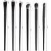 6-piece makeup brush set flat brow brush angled eyeliner brush eye shadow applicator makeup tools to cover facial imperfections shape brows apply highlights and shadows - Buy Online on GoSupps.com