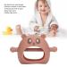 Wearable Baby Wrist Teething Toy - Soft Silicone, Prevent Dropping, Chewable, Cleanable - Coffee Color - Buy Online on GoSupps.com
