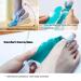 Bunion Corrector for Men & Women | Big Toe Separator for Pain Relief | Orthopedic Toe Straightener with Anti-Slip Heel Strap - Blue - Buy Online on GoSupps.com