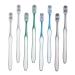 Tovinanna 8st toothbrush to reduce tooth spots ergonomic tooth hygiene white toothbrush head toothbrush hand cleaning tooth cleaning tools made of plastic