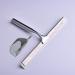 10 Inch Wiper Zinc Alloy Window Scraper Stainless Steel Wiper with Hook Glass Cleaner Glass Scraper Floor Scraper A Model White Adhesive Strip With Nailing Base