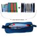 Enyuwlcm Heavy Canvas Stationery Portable Simple Pencil Bag and Practical Durable Compact Zipper Pencil Case 1 Pack Blue - Buy Online on GoSupps.com