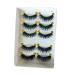 Housoutil 5 Pairs False Eyelashes False Lashes Banana Hair Claw Clips Pink Makeup Eyelashes Elf Eyebrow Pencil Fake Eyelashes Tape Dispenser Natural False Magnetic Cotton Thread 3d