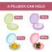 Buy Wllhyf Small Portable Pill Organizer Box 5 Mini Travel Cases in Colorful Options for Vitamins & Medications Ideal for Outdoor Trips - Buy Online on GoSupps.com